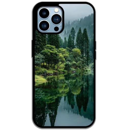 Mystical Forest & Lake Reflection Nature Phone Case