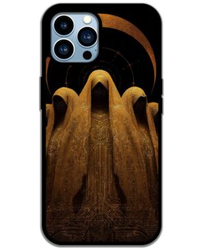 Golden Cloaked Figures Circuitry Phone Case